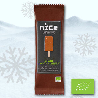 N&#039;ice IJs Stok Vegan Choco Hazelnoot BIO (24x70ml)
