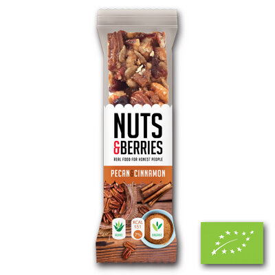 Nuts & Berries Bar Pecan & Cinnamon BIO (15x30gr)