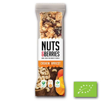 Nuts & Berries Bar Cashew & Apricot BIO (15x30gr)