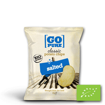 Go Pure Classic Chips Salted KLEIN BIO (15x40gr)