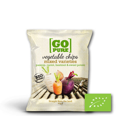 Go Pure Vegetable Chips Parsnip KLEIN BIO (15x40gr)