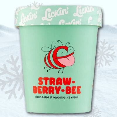 Lickin Company 470ML POT Strawberry Bee (6x470ml)