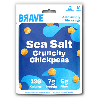 Brave Roasted Chickpeas Sea Salt (12x35gr)