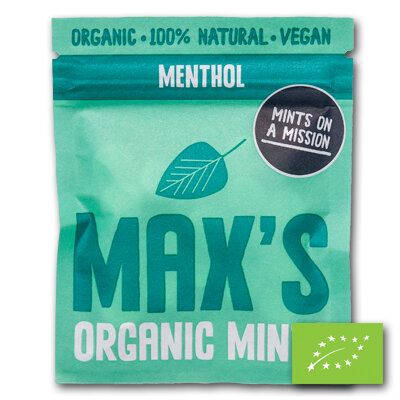Max's Mints Menthol ZAKJE BIO (12x17gr)