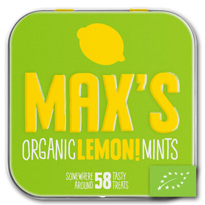 Max's Mints Lemon BLIKJE BIO (8x35gr)