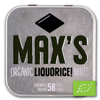 Max's Mints Liquorice BLIKJE BIO (8x35gr)
