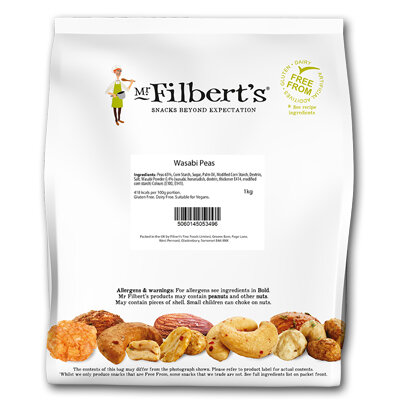 Mr Filberts BIG BAG Wasabi Peas (1x1kg)