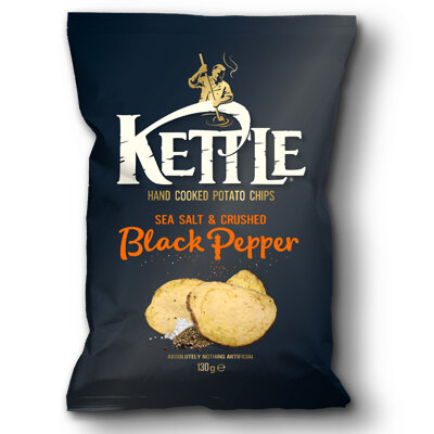 Kettle Chips Black Pepper GROOT (10x130gr)
