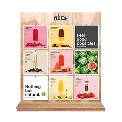 Nice IJs Houten Smakenbord + Smaakkaarten (1st)