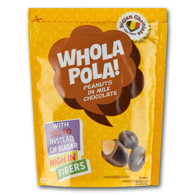 Wholapola Peanuts In Milk Chocolate (10x100gr)
