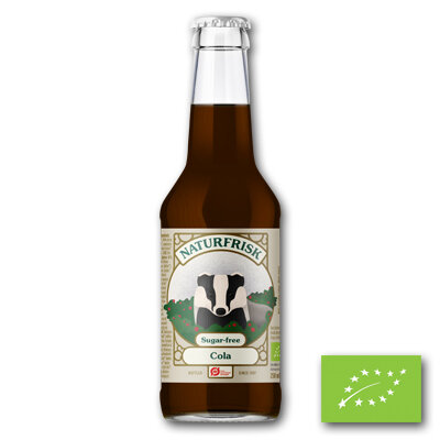 Naturfrisk Cola SUGAR FREE BIO (12x250ml)