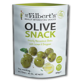 Mr Filberts Olives Lemon & Oregano (12x50gr) Mr Filberts Olives Lemon & Oregano (12x50gr)