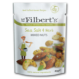 Mr Filberts Mixed Nuts Sea Salt & Herb (20x40gr) Mr Filberts Mixed Nuts Sea Salt & Herb (20x40gr)
