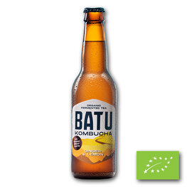 Batu Kombucha Ginger & Lemon FLES BIO (12x330ml)