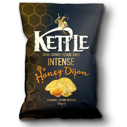 Kettle Chips Intense Honey Dijon GROOT (10x100gr) Kettle Chips Intense Honey Dijon GROOT (10x100gr)