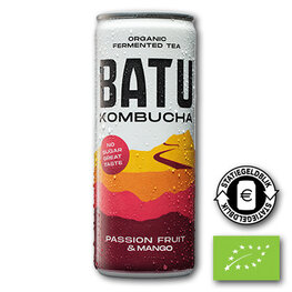 Batu Kombucha Passionfruit & Mango BLIK BIO (12x250ml)