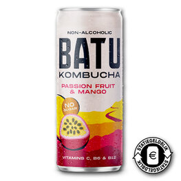 Batu Kombucha Passionfruit & Mango BLIK (12x250ml)