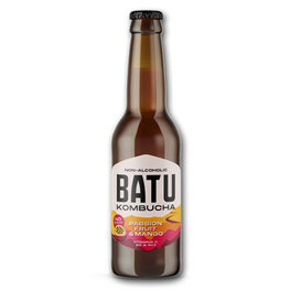 Batu Kombucha Passionfruit & Mango FLES (12x330ml)